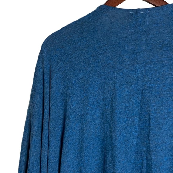 Chaser Oversized Kimono Open Front Cardigan Dolman Sleeves Heather Blue Small S - Picture 11 of 16